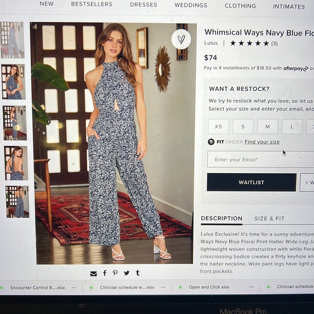 Lulu jumpsuit - new, tags on, never worn!